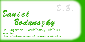 daniel bodanszky business card